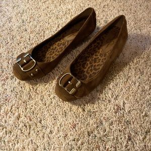 Jessica Simpson brown suede heels